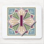 Geometric Letter I Mousepads