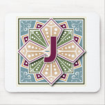 Geometric Letter J Mousepad