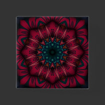 Geometric Mandala buttons