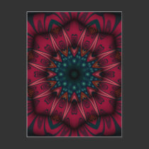 Geometric Mandala postcards