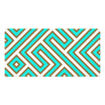 Geometric Maze Textured Personalized Photo Card
