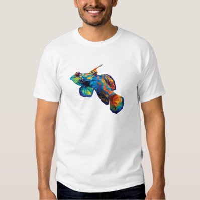 Geometric Mosaic Mandarin Dragonett Goby Tshirt