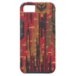 Geometric "Navaho rug" wallpaper, 1910 casemate cases