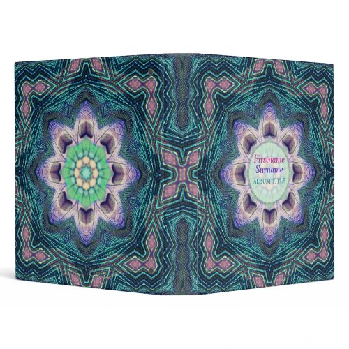 Geometric Passioflora Star Album Binder binder