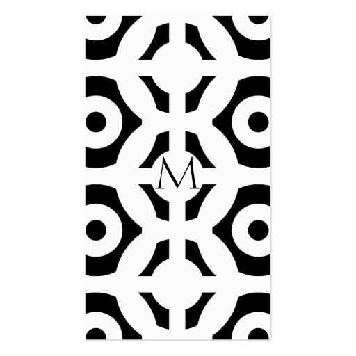 Geometric Pattern Business Card (front side)