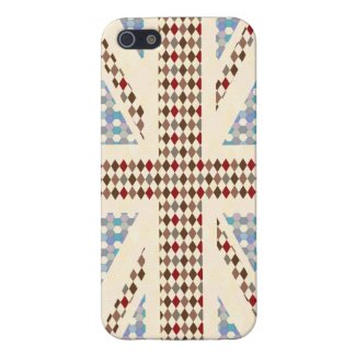Geometric Pattern  UK Flag iPhone 5 Case