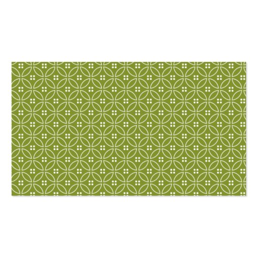 Geometric Patterned Calling Card Business Card Template (back side)