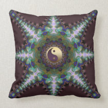 Geometric Peacock Star Yin Yang Cushion / Pillow pillows