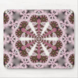 Geometric Pink Brown Hexagon Star Mousepad