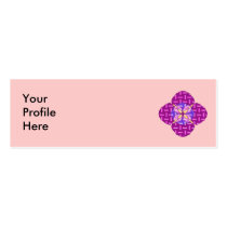 Geometric Profile Card business cards