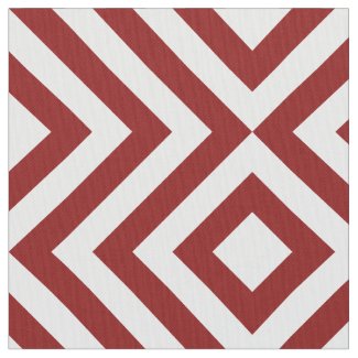 Geometric Red and White Zigzags and Diamonds