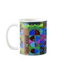 Geometric Shapes Collage Mugs