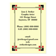 Geometric Squares Rectangles Sharp Business Cards