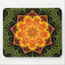 Geometric Sunflower Mandala Mousepad mousepads