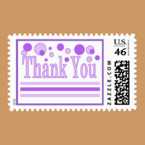 Geometric Thank You postage