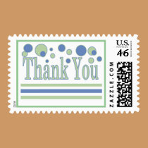 Geometric Thank You postage