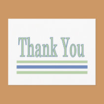 Geometric Thank You postcards