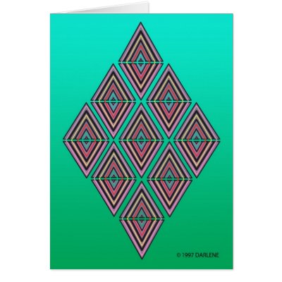 Geometric Triangle Card by DARLENE by DarleneArtist