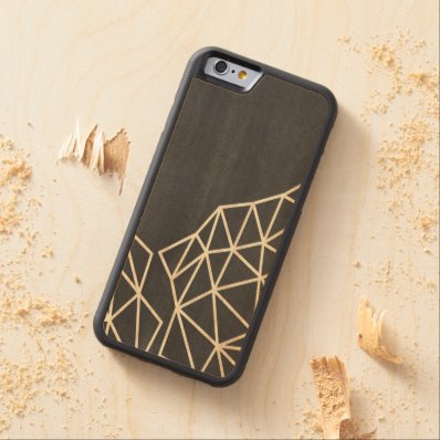 Geometric triangle modern carved® maple iPhone 6 bumper