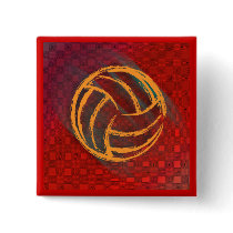 Geometric Volleyball Button