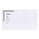 Geometric w/ Yellow dot Accents Business Card Templates