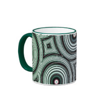 Geometrics Gradient Circles Tea/Coffee mugs by FractaGifts Geometrics Gradient Circles Tea/Coffee mugs