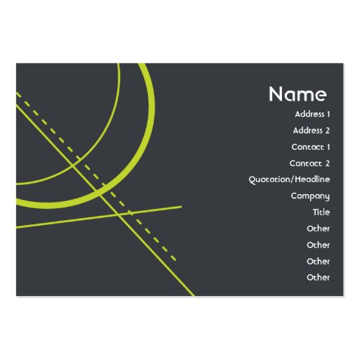 Geometry - Chubby Business Card Template (front side)
