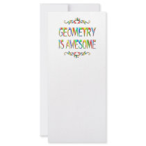 Geometry is Awesome rack cards by SchoolAids Geometry is Awesome rack cards