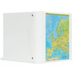 Geopolitical Regional Map of Europe Vinyl Binder