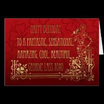 Geordie Birthday Card - Amazing Lass cards