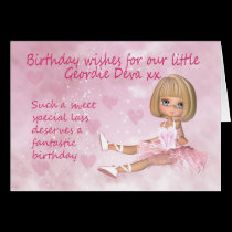 Geordie Birthday Card - Sweet Little Deva cards