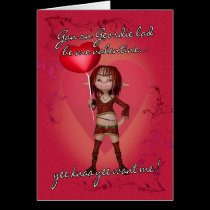 Geordie Valentine's Day Card With Forest Elf cards