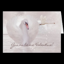 Geordie Valentine's Day Card - With Swans cards