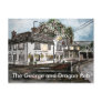 george and dragon pub restaurant england art, T... Postcard