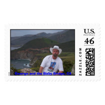 George and the Bixby Bridge, CA postage by nurse4hire03 George and the Bixby Bridge, CA postage