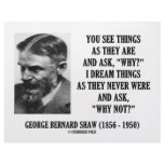 George B. Shaw Dream Things Never Were Why Not? Letterhead