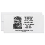 George B. Shaw Dream Things Never Were Why Not? Custom Rack Cards