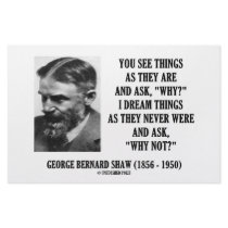 George B. Shaw Dream Things Never Were Why Not? stationery