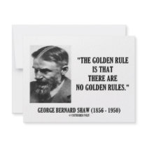 George B. Shaw Golden Rule No Golden Rules invitations by unfinishedpolis George B. Shaw Golden Rule No Golden Rules invitations