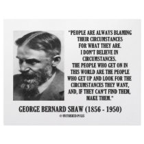 George B. Shaw I Don't Believe In Circumstances letterhead