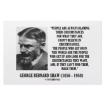George B. Shaw I Don't Believe In Circumstances stationery