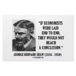 George B. Shaw If Economists Laid Not Conclusion stationery