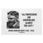 George B. Shaw Professions Conspiracies Laity stationery