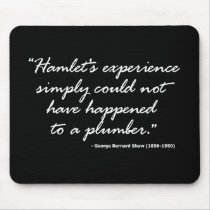 George Bernard Shaw on Hamlet Mouse Mat