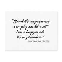 George Bernard Shaw on Hamlet postcards