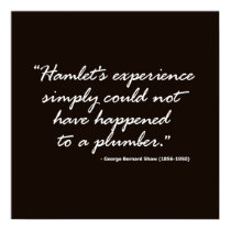 George Bernard Shaw on Hamlet posters by shakespeareshoppe George Bernard Shaw on Hamlet posters