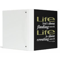 George Bernard Shaw Quote Vinyl Binders