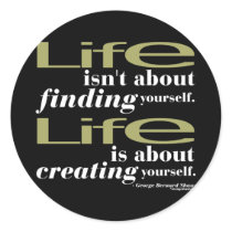 George Bernard Shaw Quote Round Stickers