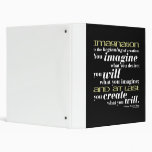 George Bernard Shaw Quote Vinyl Binder