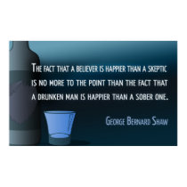George Bernard Shaw | Sobriety Poster posters